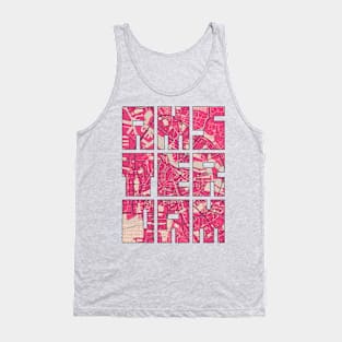 Amsterdam, Netherlands - Blossom City Map Typography - Blossom Tank Top